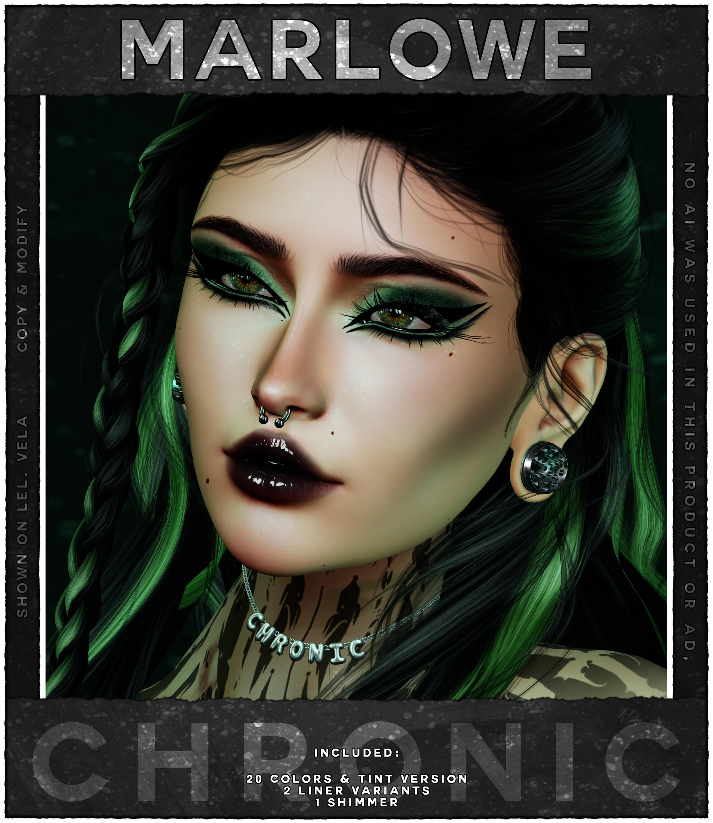Chronic Cosmetics - Marlowe Shadows "Marlowe Shadows packs a punch in our Aetherpunk color palette. 50% off 7/17/26."